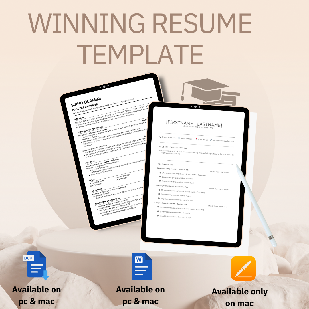Winning Resume Template
