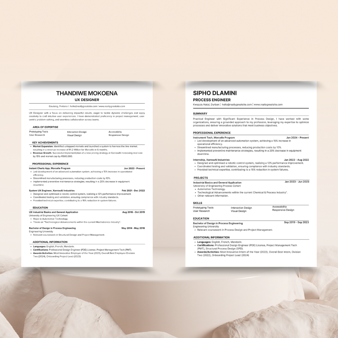 Winning Resume Template