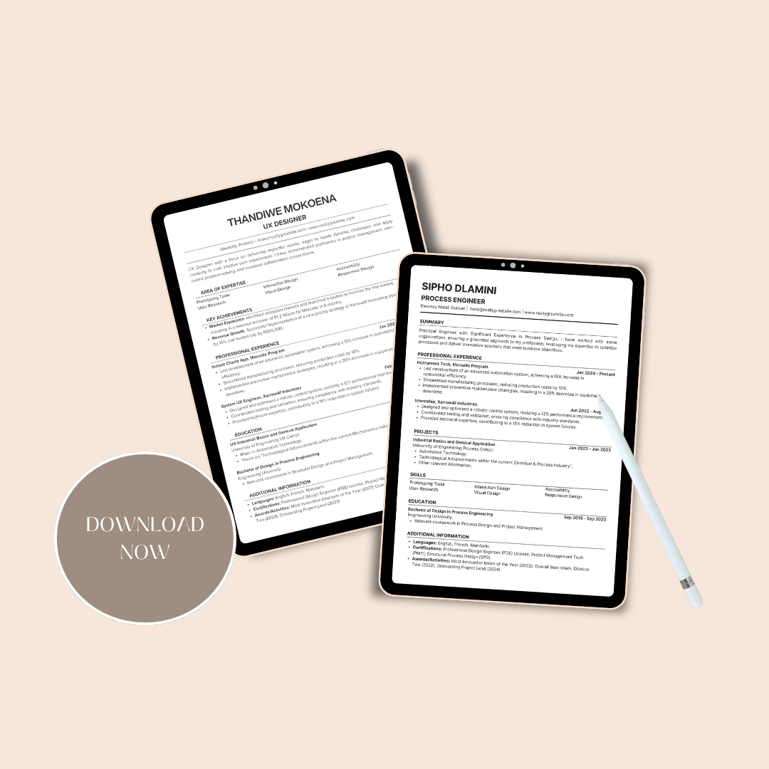 Winning Resume Template